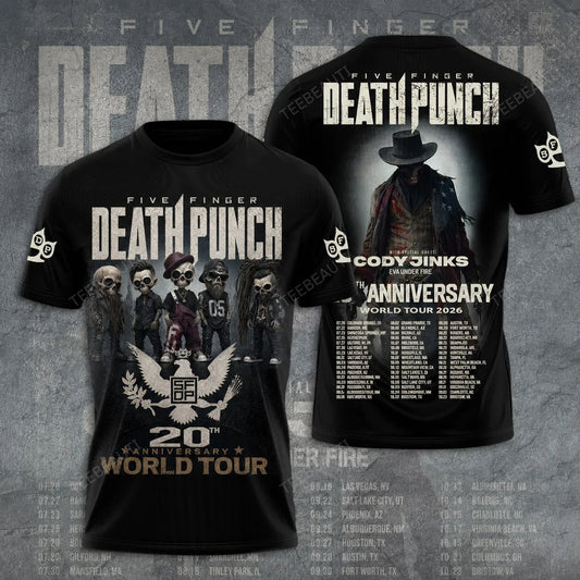 FFDP, 20th Anniversary World Tour 2026 Limited Edition T-Shirt 3