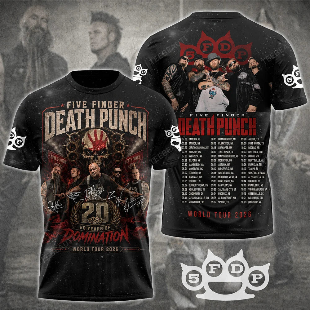 FFDP, 20th Anniversary World Tour 2026 Limited Edition T-Shirt 5