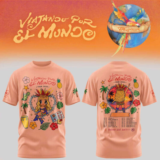 _Karol G Viajando Por El Mundo Tropitour Limited Tshirt