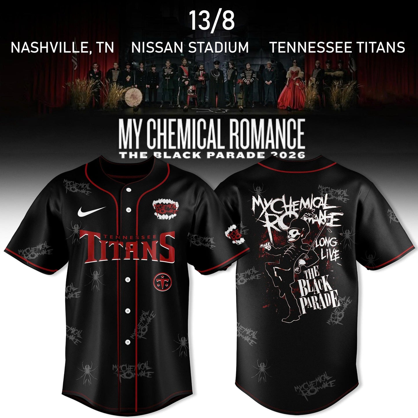 My Chemical Romance The Black Parade 2026 Jersey
