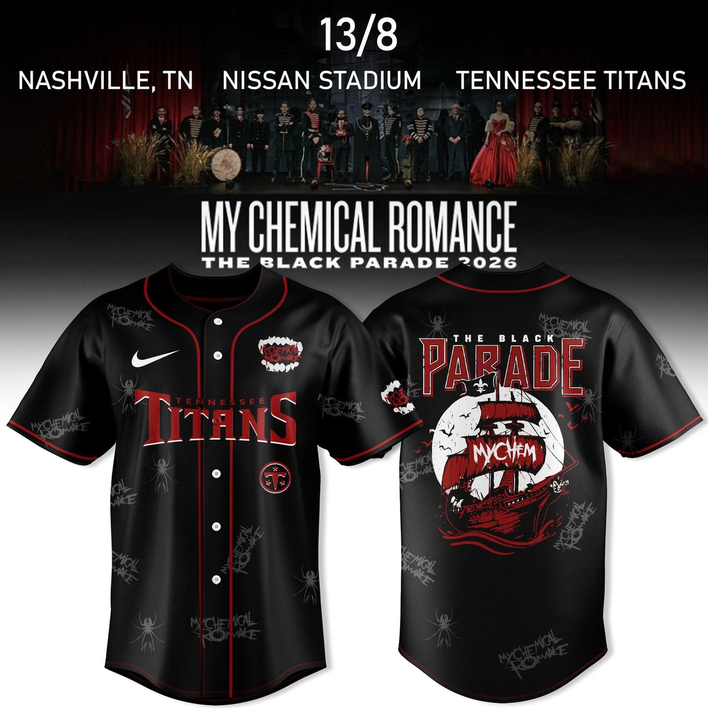 My Chemical Romance The Black Parade 2026 Jersey