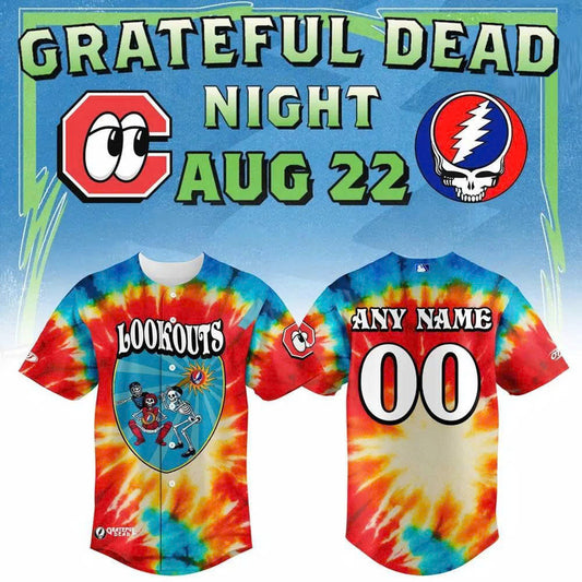 __C.Lookouts Grateful Dead Night Limited Custom Jersey