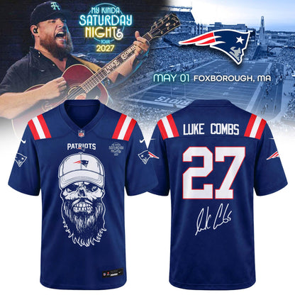 New England Patriots x Luke Combs My Kinda Saturday Night Tour 2027 Jersey