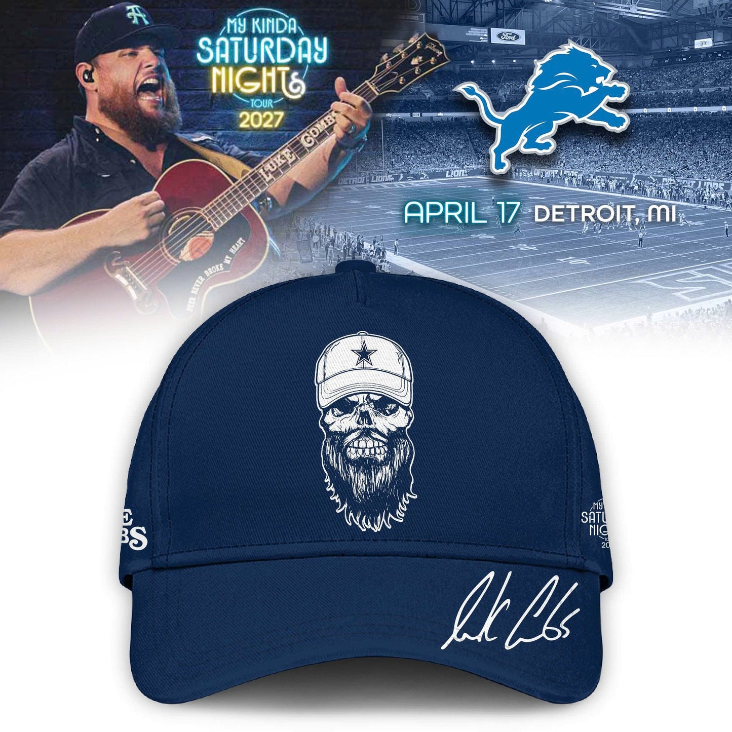Dallas Cowboys x Luke Combs My Kinda Saturday Night Tour 2027 Jersey