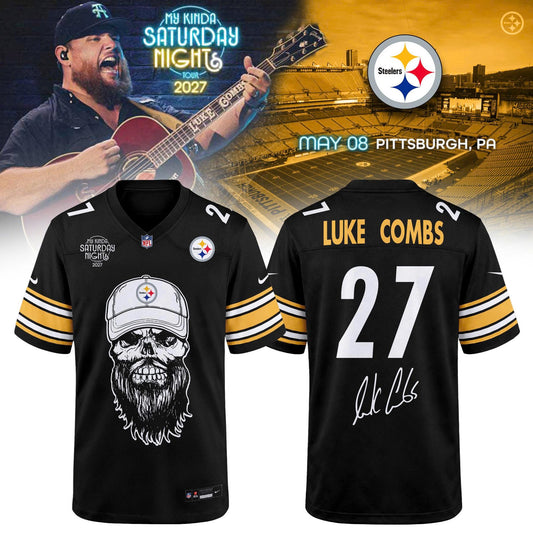 Pittsburgh Steelers x Luke Combs My Kinda Saturday Night Tour 2027 Jersey