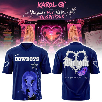 Karol G Viajando Por El Mundo TropiTour 2026 Jersey v2