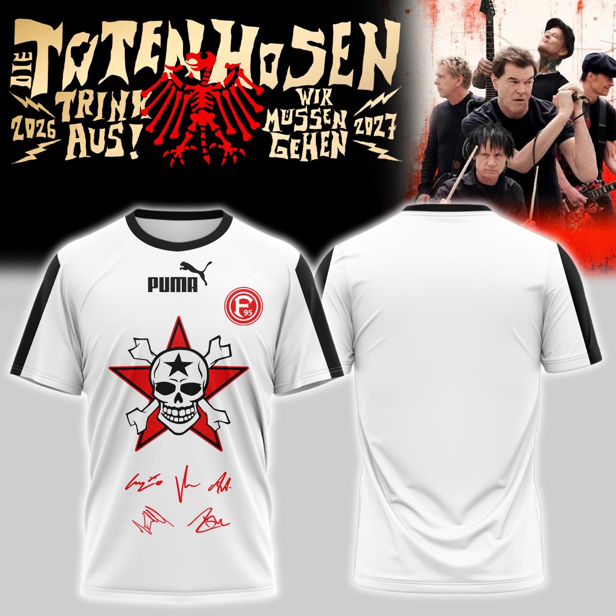 ,,.Die Toten Hosen Trink Aus! Wir Müssen Gehen Tour 2026/27 – Tshirt