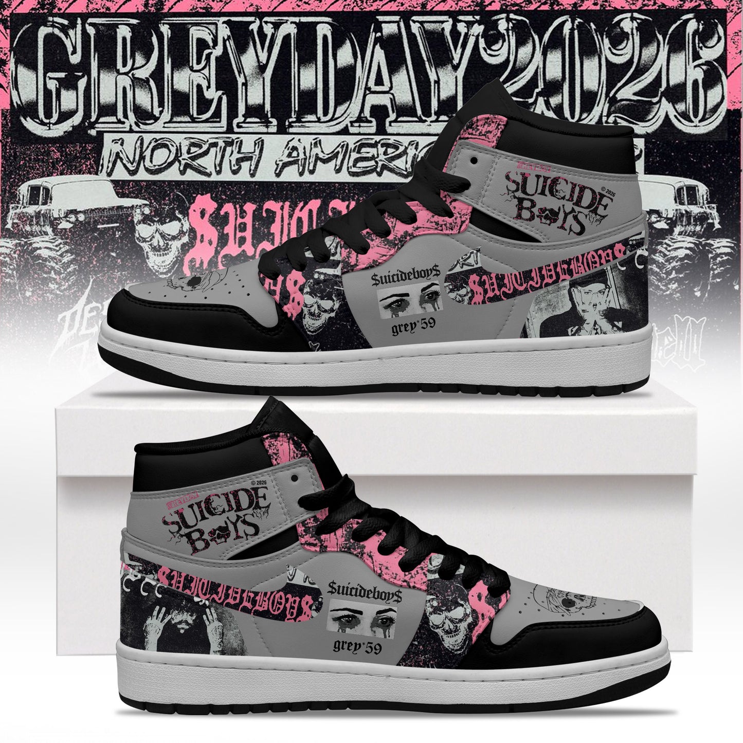 _ $uicideboy$ Greyday 2026 – North American Tour Shoes
