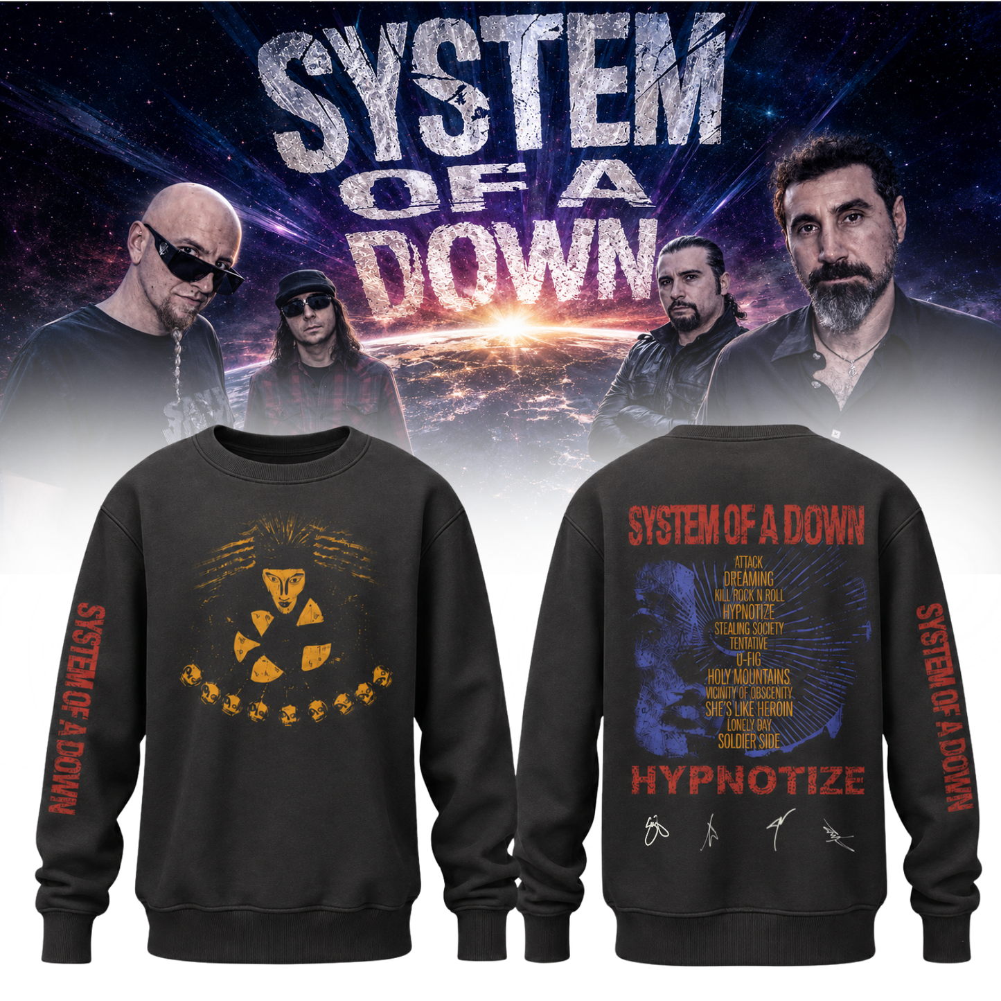 System of a Down “Europe / UK Stadium Tour 2026” – Sweatshirt