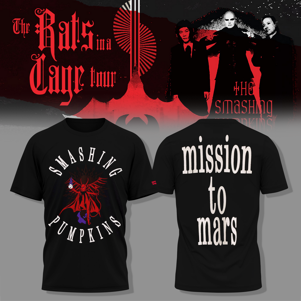 The Smashing Pumpkins, The Rats In A Cage Tour 2026 T-shirt