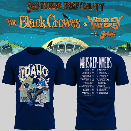 Limited Edition Whiskey Myers Southern Hospitality Tour In Nampa, Idaho T-Shirt 2