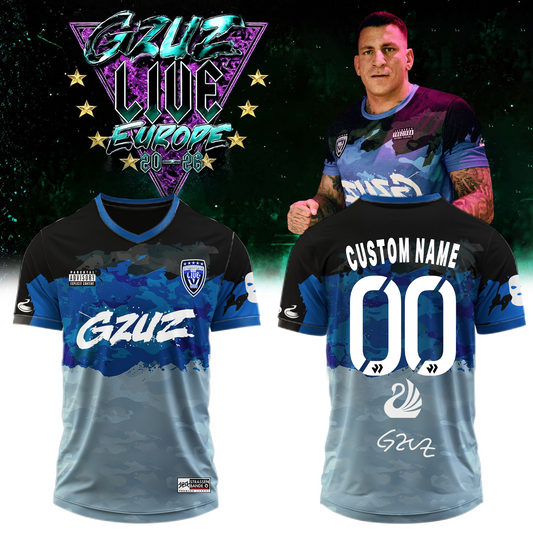 ,.GZUZ “LIVE EUROPE TOUR 2026” Signed – Jersey (Custom Name & Number )