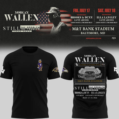 Special New Edition Baltimore Ravens x MW  Black Tshirt 2026