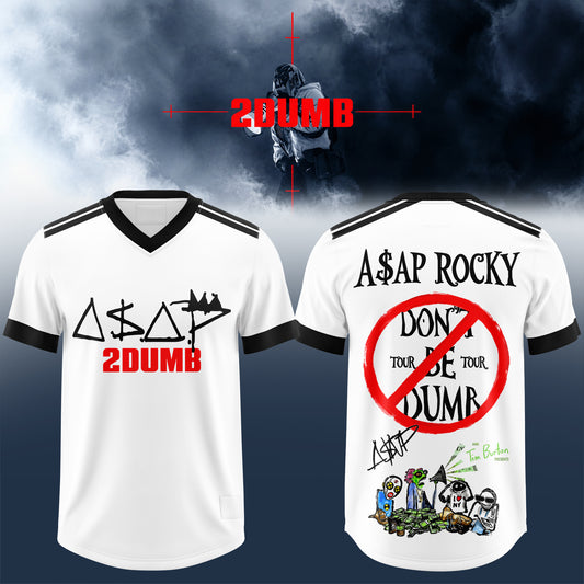 _Asap Rky Don’t Be Dumb Tour 3D All-Over Print Football Jersey V2