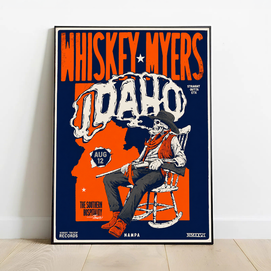 Limited Edition Whiskey Myers Southern Hospitality Tour In Nampa, Idaho Poster 2