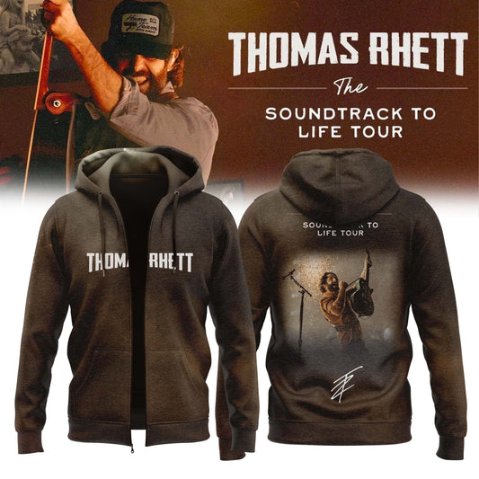 ,…Thomas Rhett ”The Soundtrack to Life Tour” Limited Edition Signature – Zip Hoodie