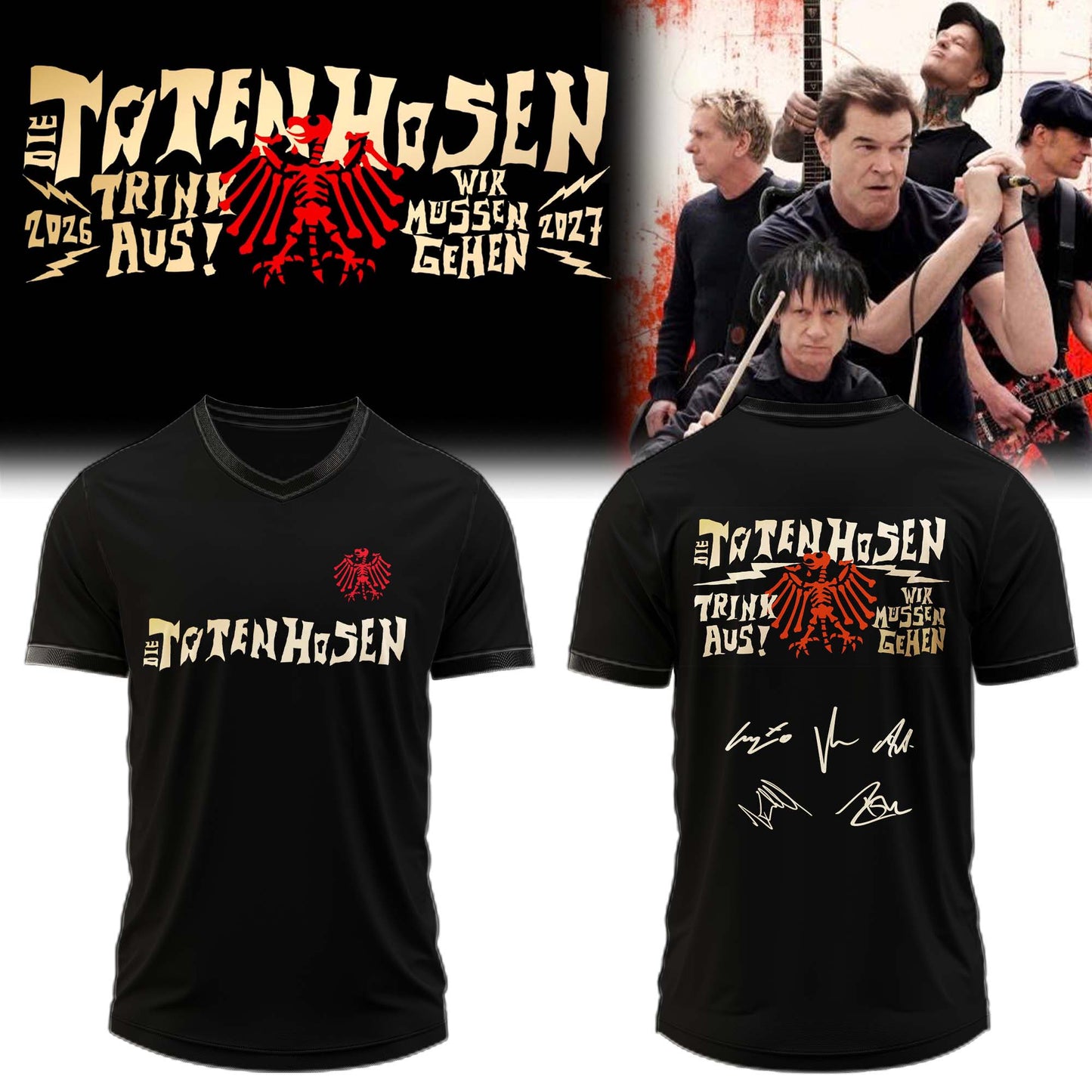 ,,.Die Toten Hosen Trink Aus! Wir Müssen Gehen Tour 2026/27 – Jersey