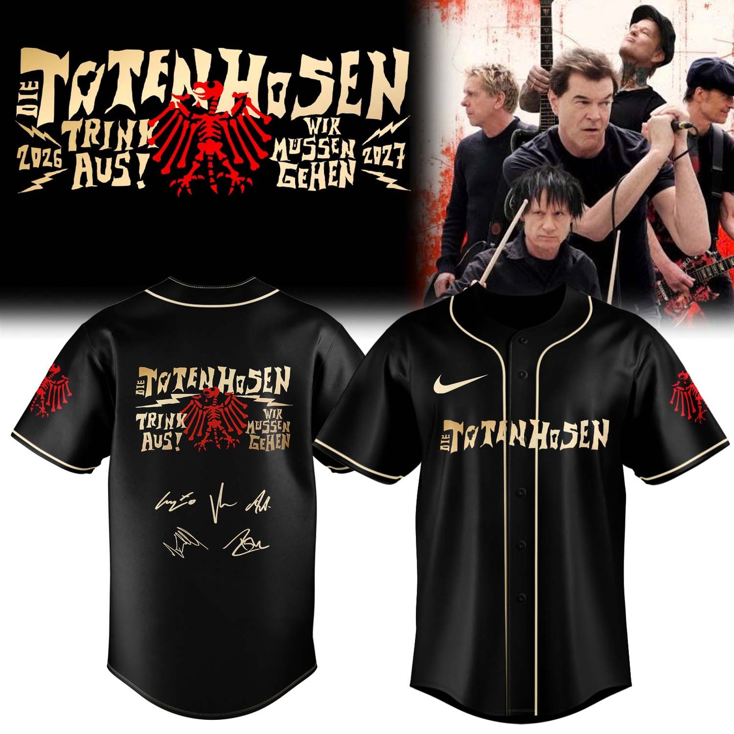 ,,.Die Toten Hosen Trink Aus! Wir Müssen Gehen Tour 2026/27 – Jersey