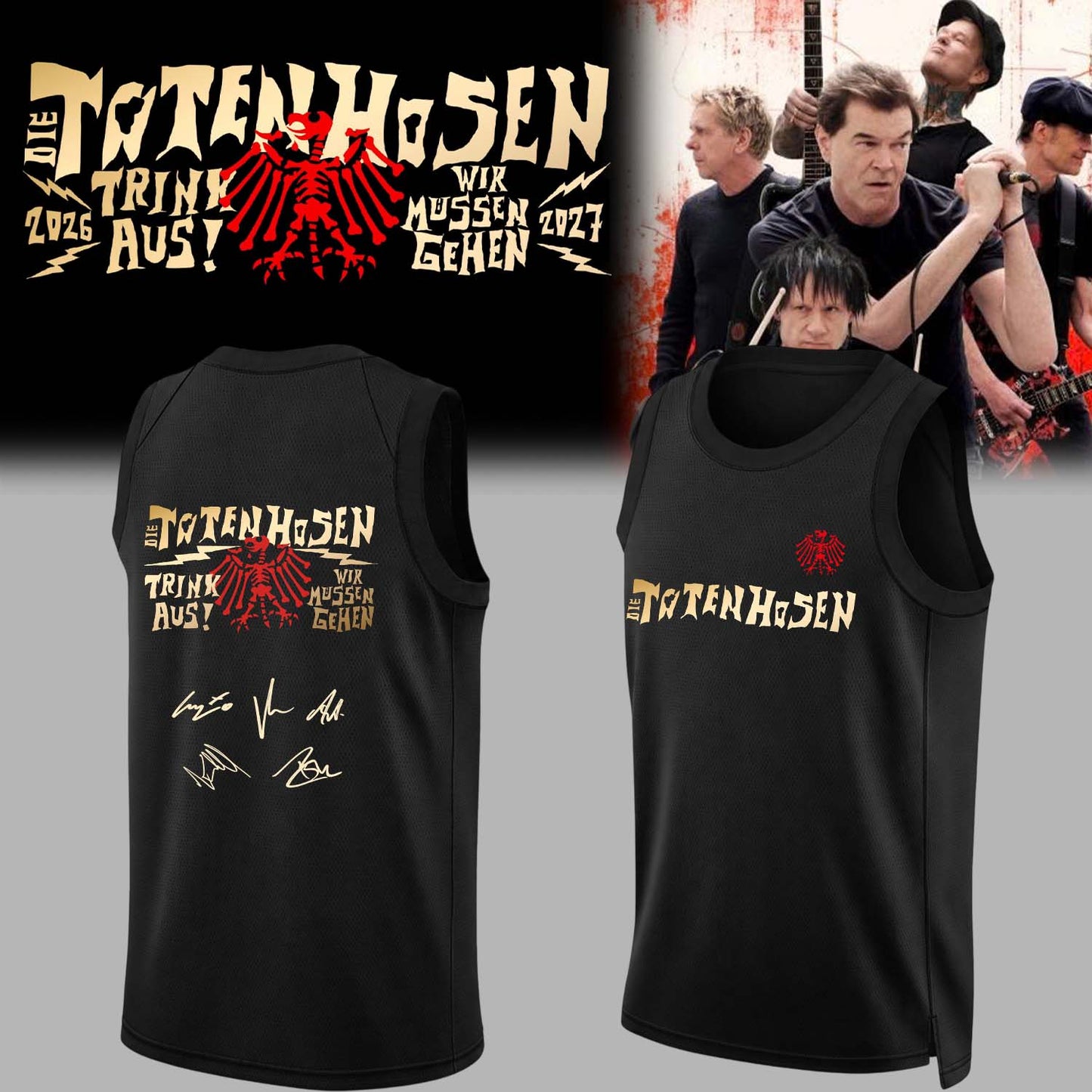 ,,.Die Toten Hosen Trink Aus! Wir Müssen Gehen Tour 2026/27 – Jersey