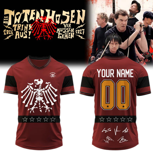 ,,,Die Toten Hosen Trink Aus! Wir Müssen Gehen Tour 2026/27 – Jersey (Custom Name&Custom Number)