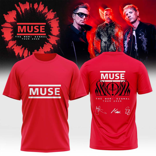 Muse The Wow! Signal Tour 2026 Limited Edition Signature – T-shirt