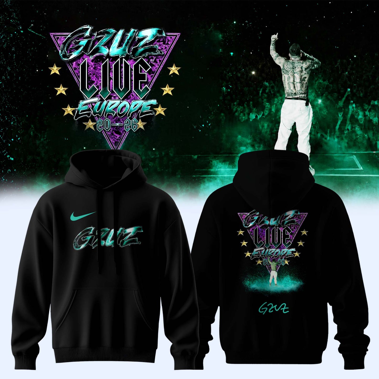 _,,GZUZ “LIVE EUROPE TOUR 2026” Signed – Hoodie