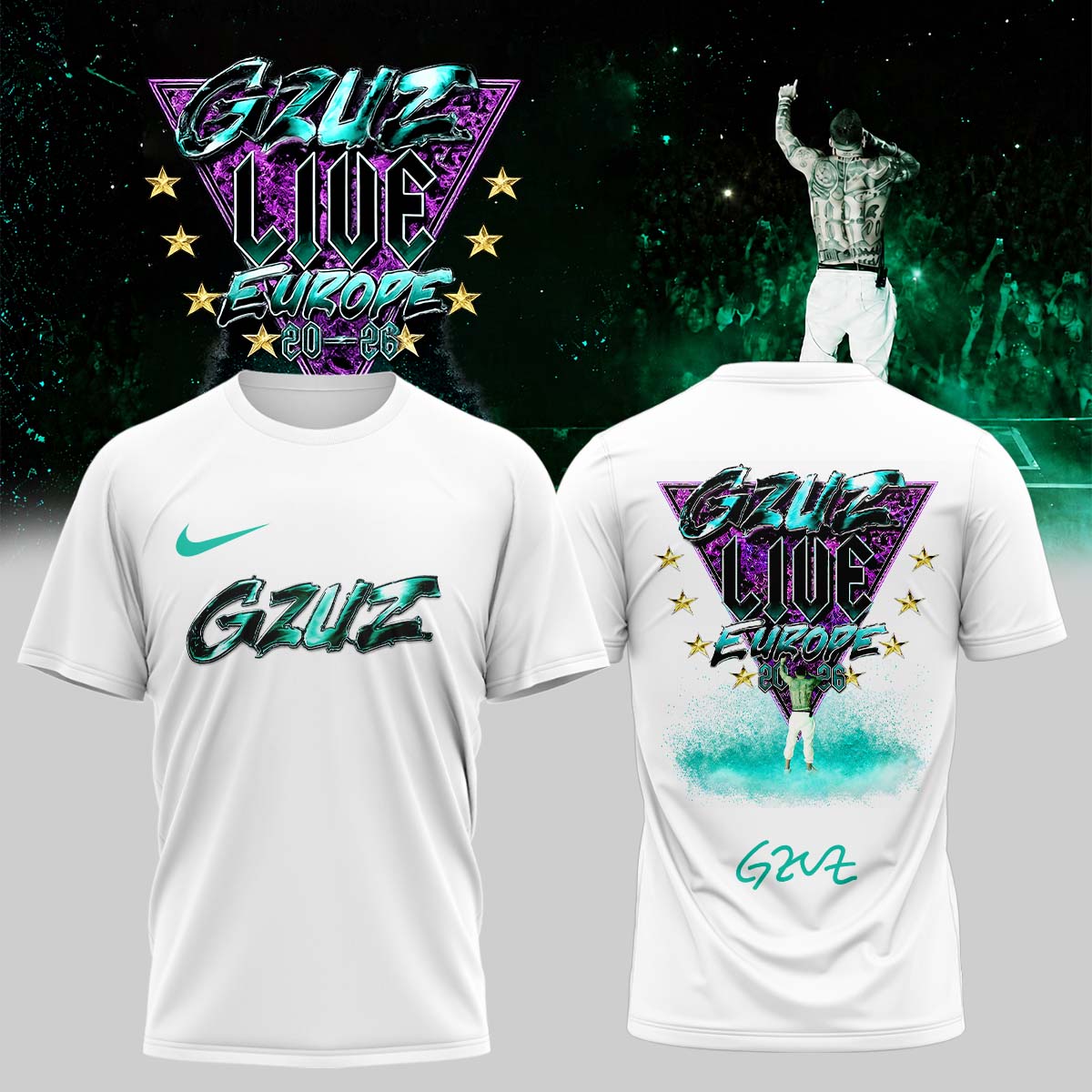 ,..GZUZ “LIVE EUROPE TOUR 2026” Signed – Shirt