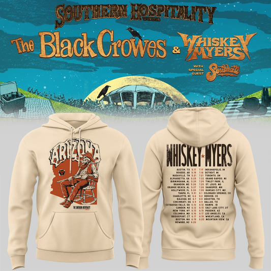 Limited Edition Whiskey Myers Southern Hospitality Tour In Arizona Hoodie 1