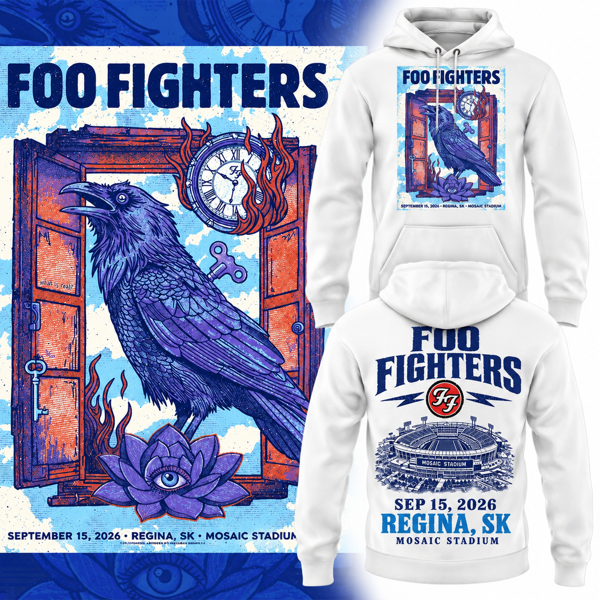 FF 🎸🎤 “Take Cover Tour 2026” at Mosaic Stadium,SK Hoodie