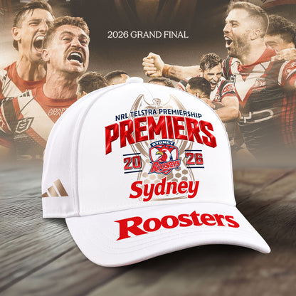 Limited Edition Sydney Roosters 2026 NRL Premiers Cap