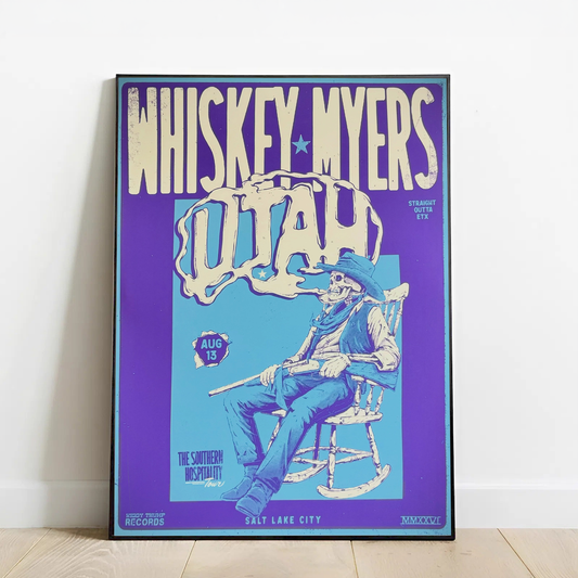 Limited Edition Whiskey Myers Southern Hospitality Tour In Utah Poster 1