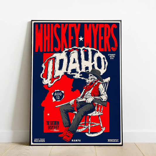 Limited Edition Whiskey Myers Southern Hospitality Tour In Nampa, Idaho Poster 3