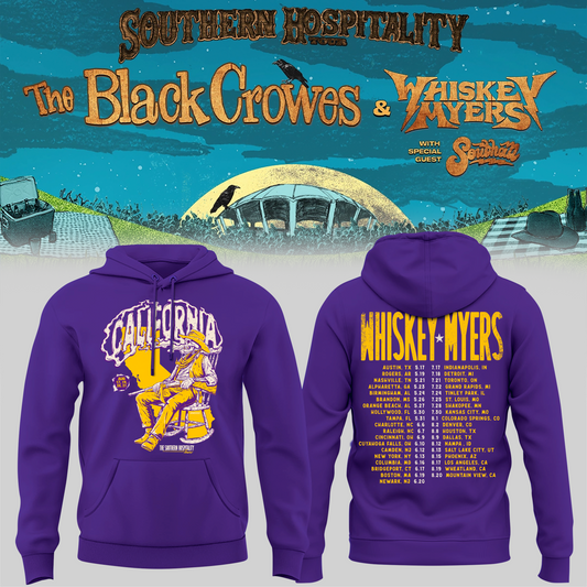 Limited Edition Whiskey Myers Southern Hospitality Tour In CA Hoodie 3