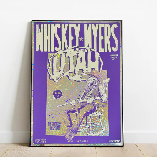 Limited Edition Whiskey Myers Southern Hospitality Tour In Utah Poster 2