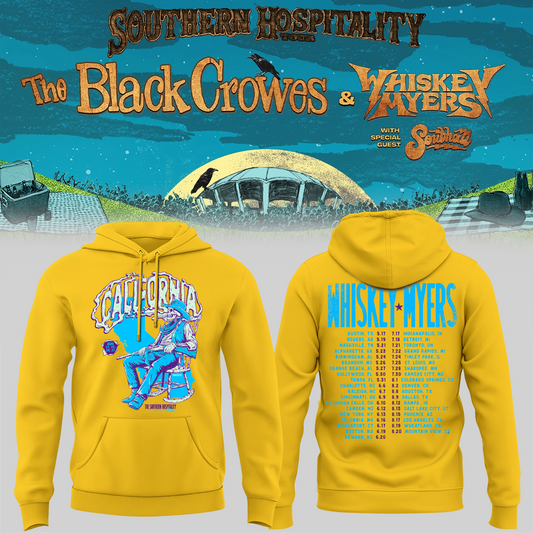 Limited Edition Whiskey Myers Southern Hospitality Tour In CA Hoodie 4