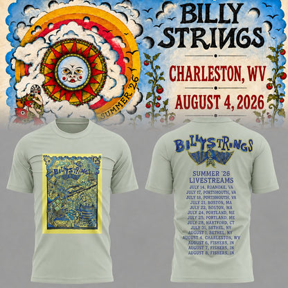 Limited Edition Billy Strings tour 2026 tshirt