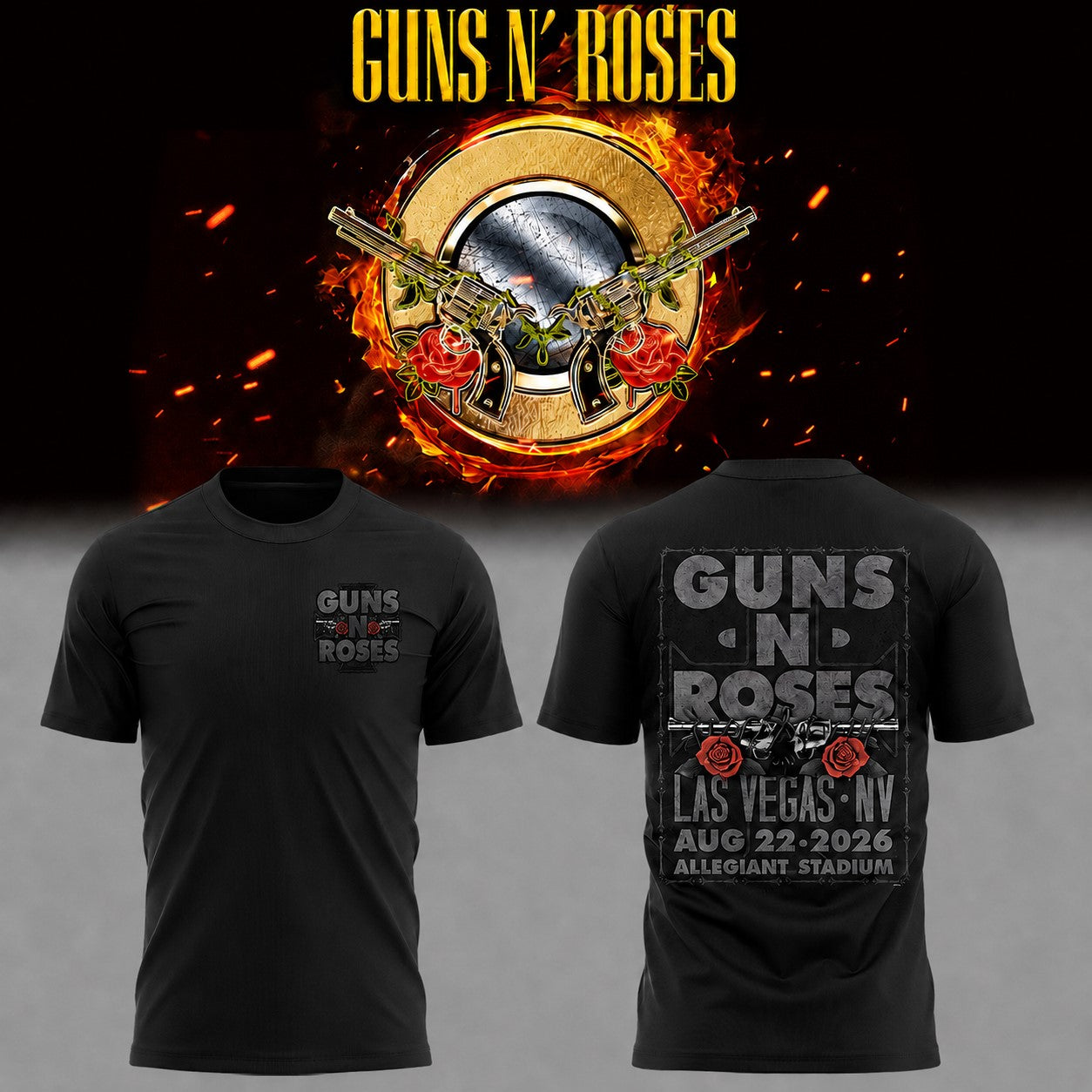 Limited Edition Guns N’ Roses Tour 2026 TShirt