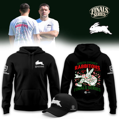 ….South Sydney Rabbitohs 2026 Final Series Limited Black Hoodie