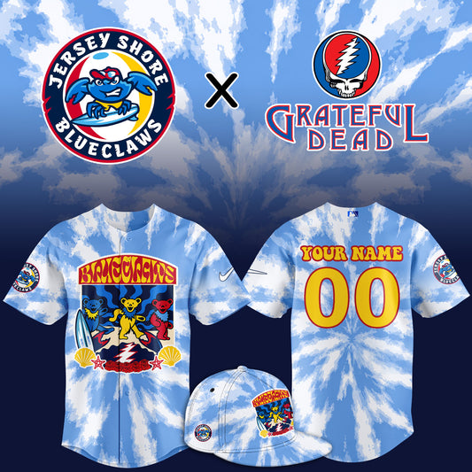 _.Jersey Shore BlueClaws Grateful Dead Limited Jersey
