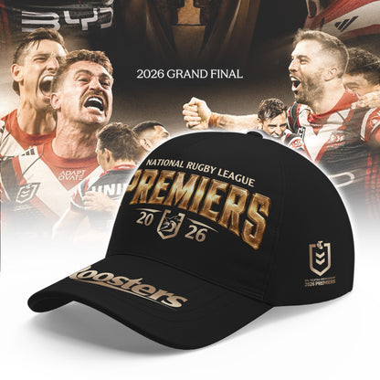 Limited Edition Sydney Roosters 2026 NRL Premiers Cap