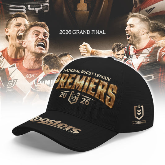 Limited Edition Sydney Roosters 2026 NRL Premiers Cap