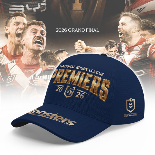Limited Edition Sydney Roosters 2026 NRL Premiers Cap