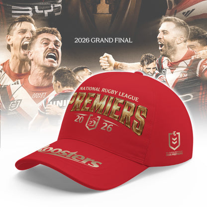 Limited Edition Sydney Roosters 2026 NRL Premiers Cap
