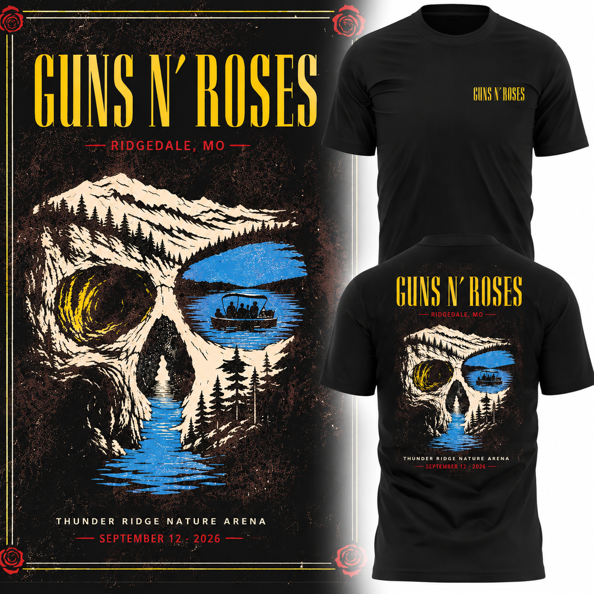 Guns N’ Roses Ridgedale MO 2026 Tour Limited Edition T-Shirt