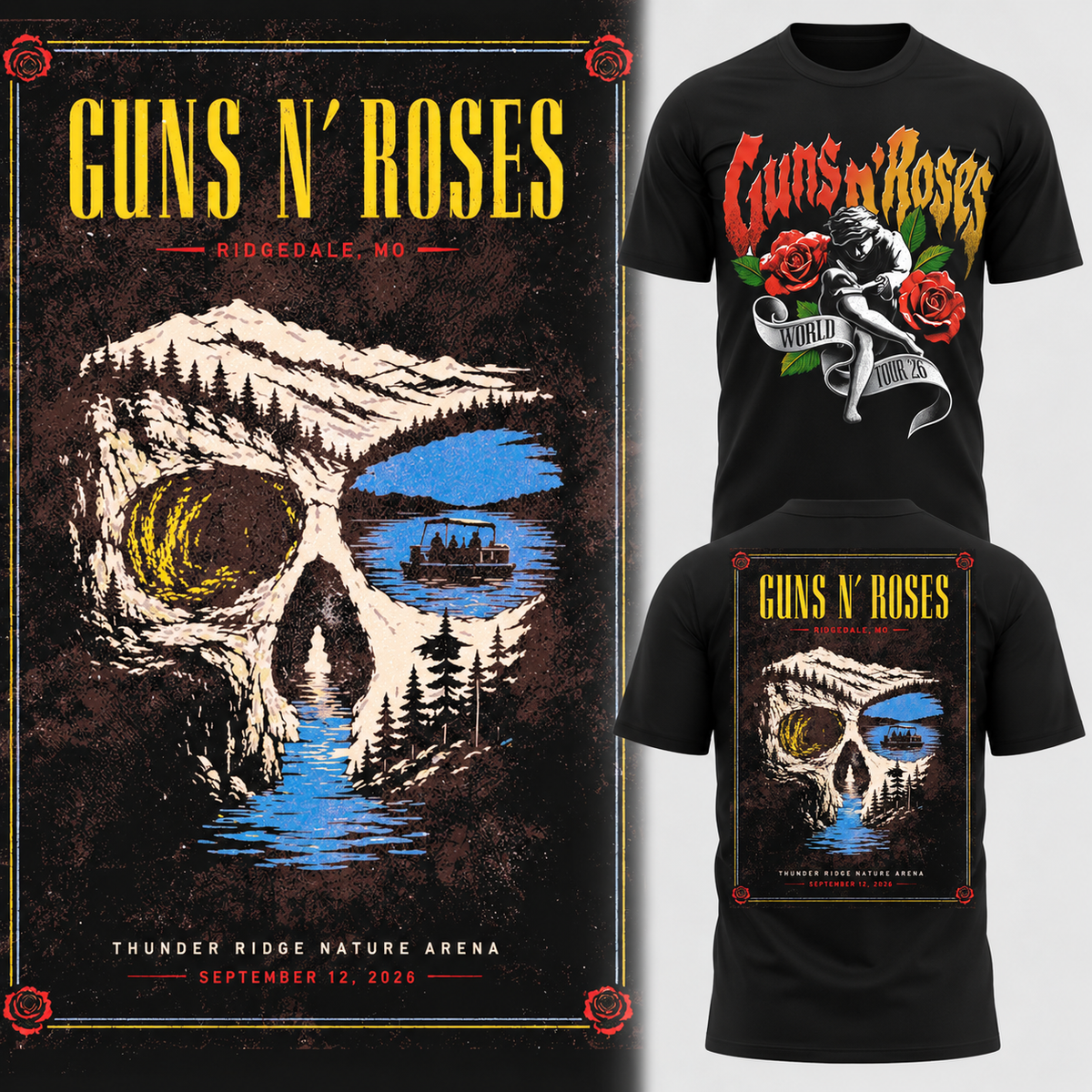 Guns N’ Roses Ridgedale MO 2026 Tour Limited Edition T-Shirt