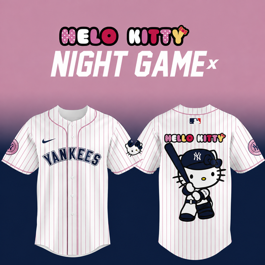 47. Baseball Jersey New York Yankees x Hello Kitty Game Night 2026 Baseball Graphic Jersey