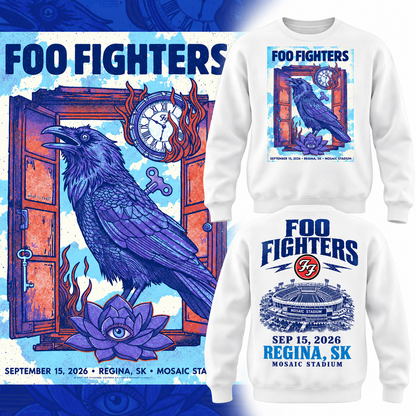Foo Fighters Mosaic Stadium Regina 2026 Tour sweat