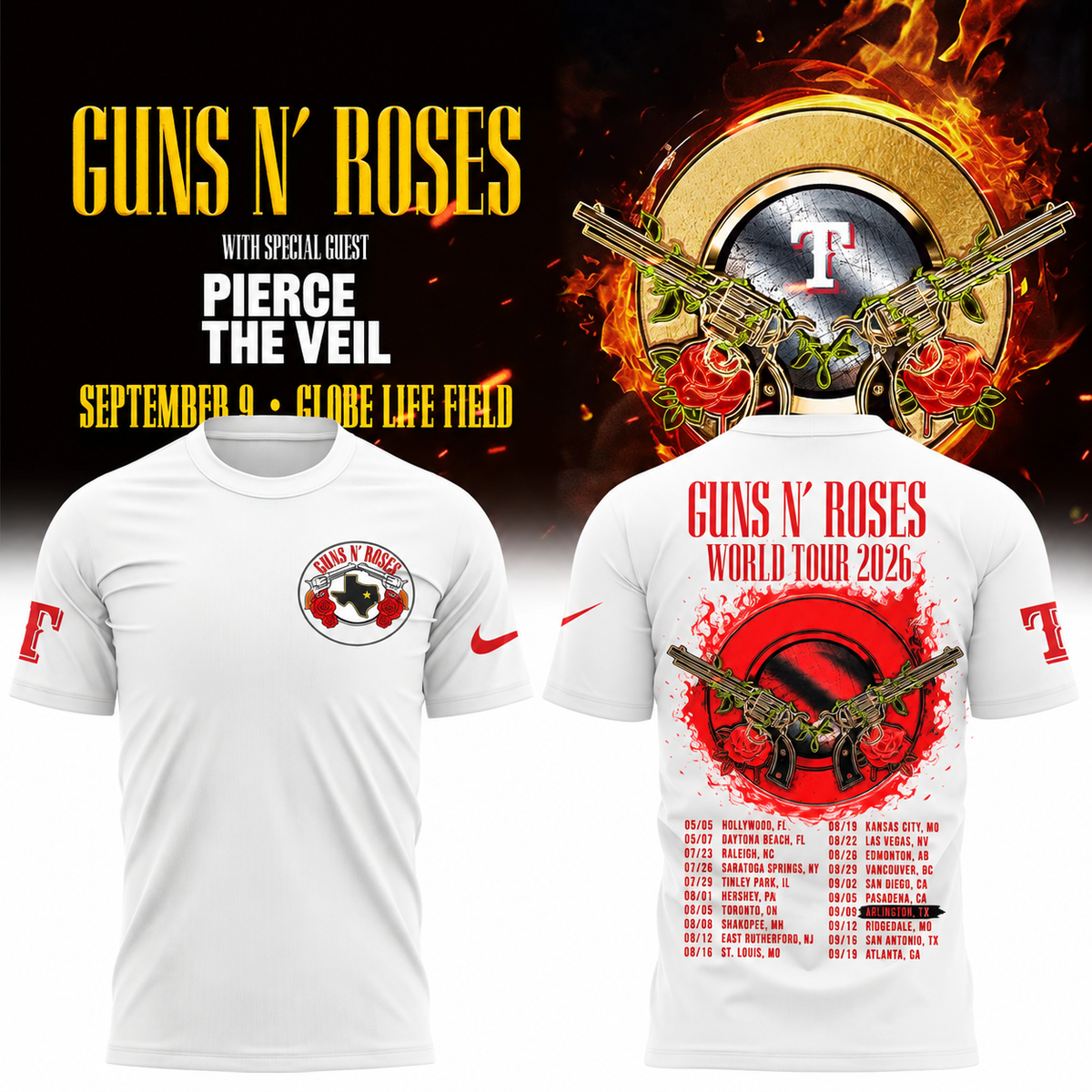 North America: Summer 2026, Globe Life Field T-shirt