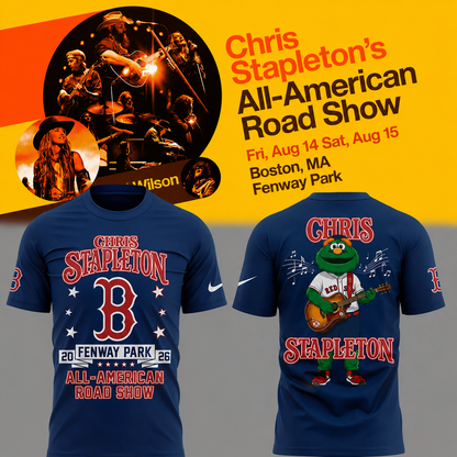 09. Perfect 2026 Chris Stapleton x Boston Red Sox - All American Road Show 2026 T-Shirt