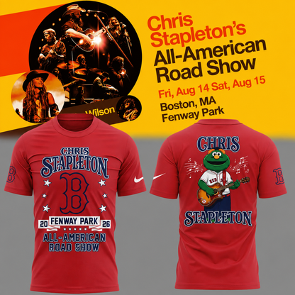 09. Perfect 2026 Chris Stapleton x Boston Red Sox - All American Road Show 2026 T-Shirt